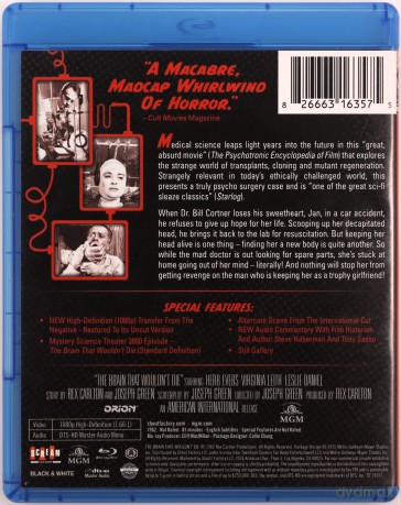 The Brain That Wouldn't Die [Blu-Ray]