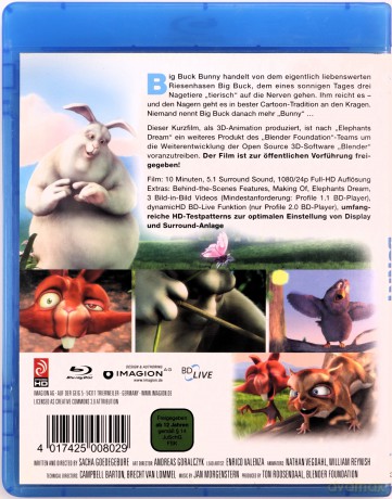 Big Buck Bunny [Blu-Ray]