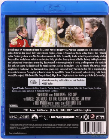 Becky Sharp (Jarmark próżności) [Blu-Ray]