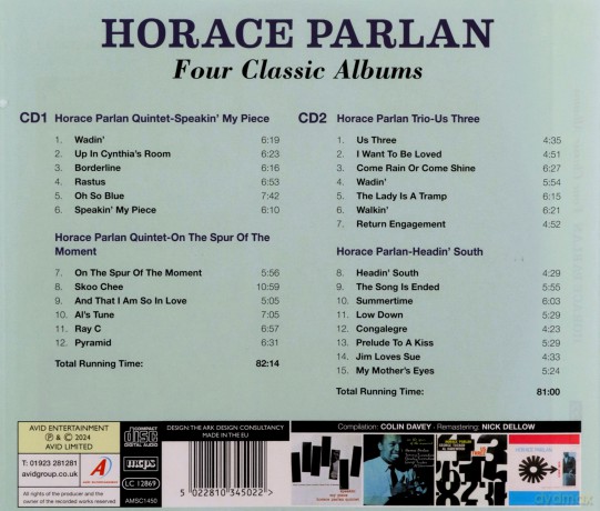 Horace Parlan: Four Classic Albums [2CD]