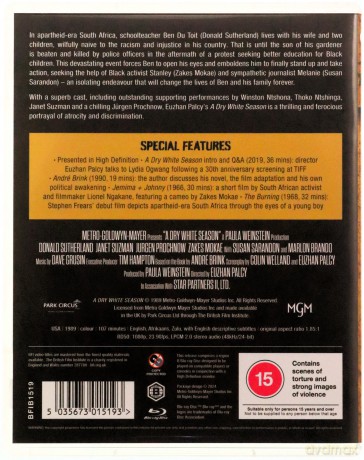 A Dry White Season (Sucha biała pora) [Blu-Ray]