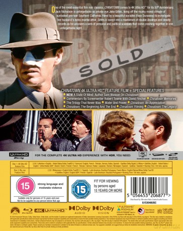 Chinatown (50th Anniversary Collector's Edition) [Blu-Ray 4K]