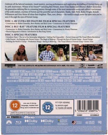 Forrest Gump (steelbook) [Blu-Ray 4K]+[2xBlu-Ray]