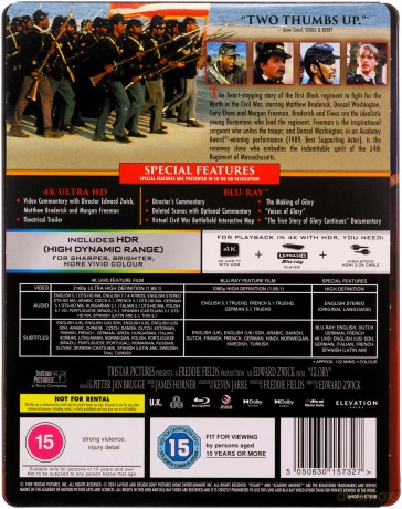 Chwała (35th Anniversary Edition) (steelbook) [Blu-Ray 4K]+[Blu-Ray]