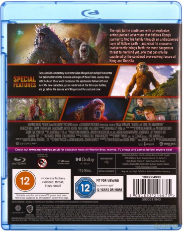 Godzilla X Kong The New Empire (Godzilla i Kong: Nowe imperium) [Blu-Ray]