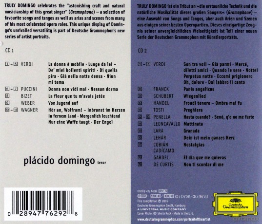 Placido Domingo: Truly Domingo - Portrait Of The Artist [2CD]