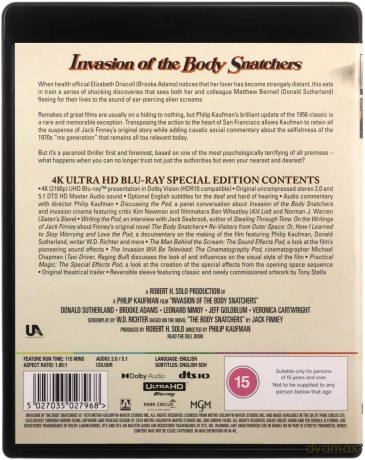 Invasion Of The Body Snatchers (Inwazja łowców ciał) [Blu-Ray 4K]