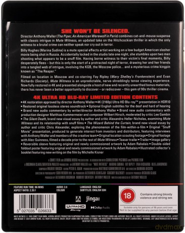 Mute Witness (Limited Edition) (Niemy świadek) [Blu-Ray 4K]