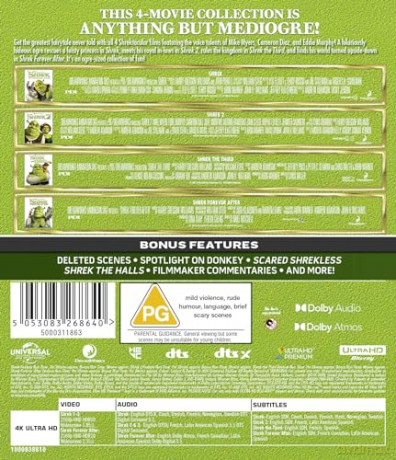 Shrek 1-4 [Blu-Ray 4K]