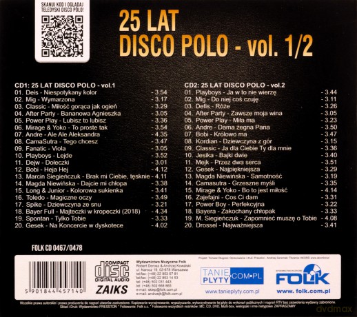 25 lat Disco Polo vol 1/2 [2CD]