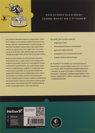 Data science i Python. Stawianie czoła najtrudniejszym wyzwaniom biznesowym - Bradford Tuckfield [KSIĄŻKA]