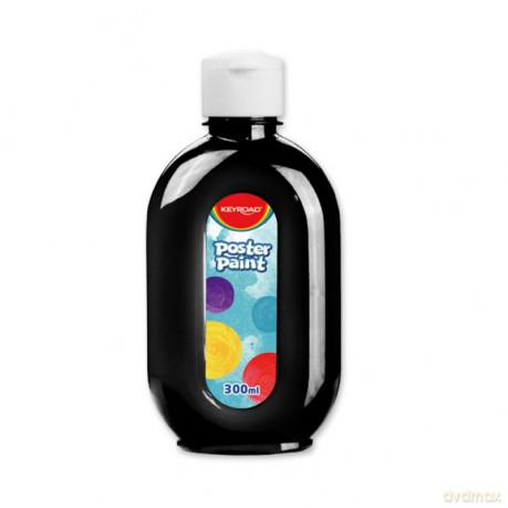 Farba plakatowa 300ml KEYROAD czarna