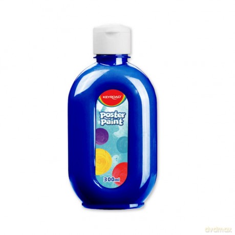 Farba plakatowa 300ml KEYROAD niebieska