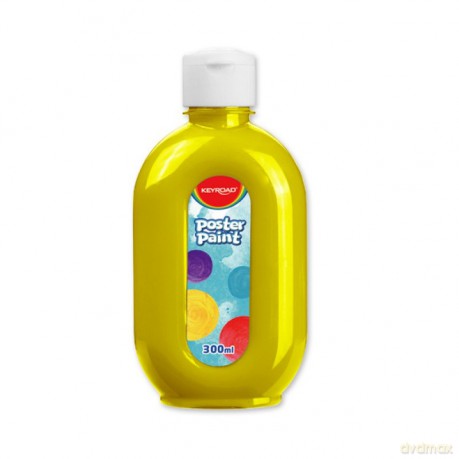 Farba plakatowa 300ml KEYROAD żółta