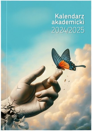 Kalendarz 2024/2025 akademicki A5 bezbarwny Dłoń [KALENDARZ]