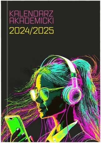 Kalendarz 2024/2025 akademicki A5 bezbarwny Dziewczyna [KALENDARZ]