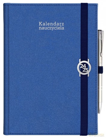Kalendarz 2024/2025 nauczyciela B5 Kraft z gumką granat [KALENDARZ]