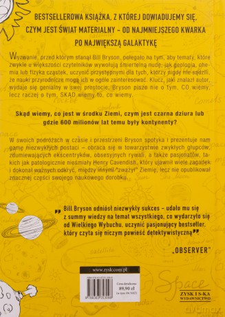 Krótka historia prawie wszystkiego - Bill Bryson [KSIĄŻKA]
