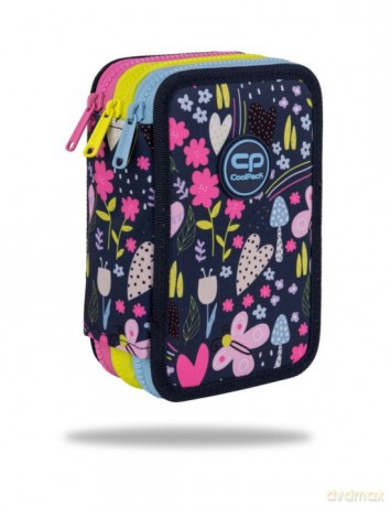 Piórnik 3-komorowy z wyposażeniem Coolpack Jumper 3 In The Garden