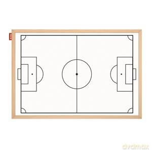 Tablica taktyczna suchościeralna magnetyczna MEMOBE biała boisko do piłki nożnej 90x60 cm