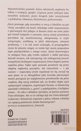 Trans-Atlantyk - Witold Gombrowicz [KSIĄŻKA]