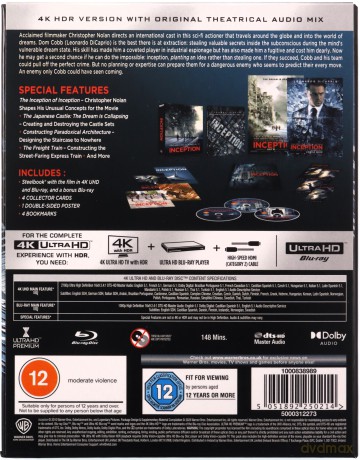 Incepcja (Ultimate Collector's Edition) (steelbook) [Blu-Ray 4K]+[Blu-Ray]