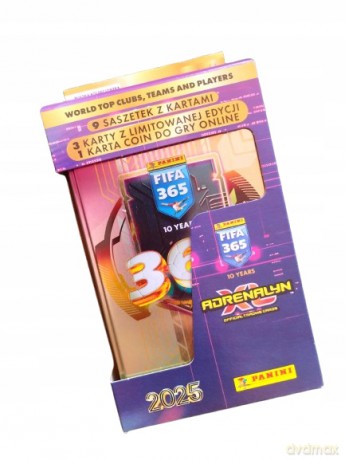 Panini FIFA 365 Adrenalyn XL 2025 puszka kolekcjonera