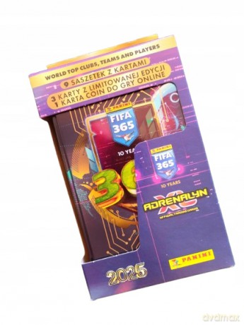Panini FIFA 365 Adrenalyn XL 2025 puszka kolekcjonera