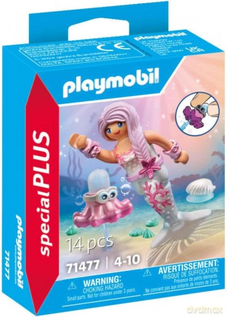 PLAYMOBIL Zestaw figurek Special Plus 71477 Syrenka z ośmiornicą pryskającą wodą