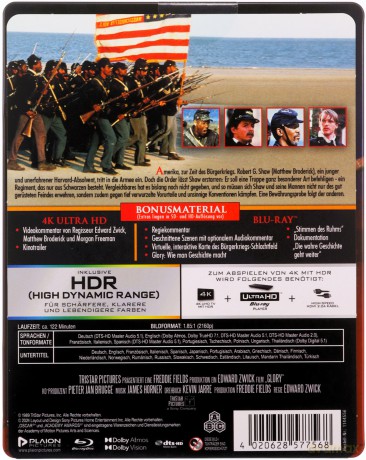 Chwała (Glory) (steelbook) [Blu-Ray 4K]+[Blu-Ray]