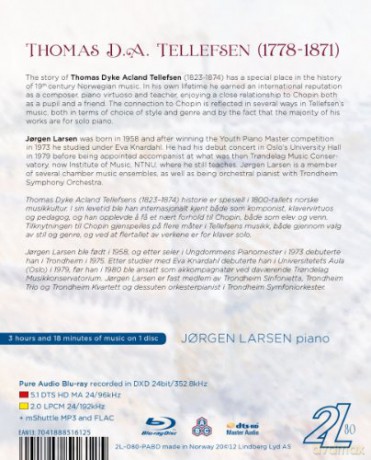 Thomas Tellefsen: Klavierwerke [Blu-Ray]