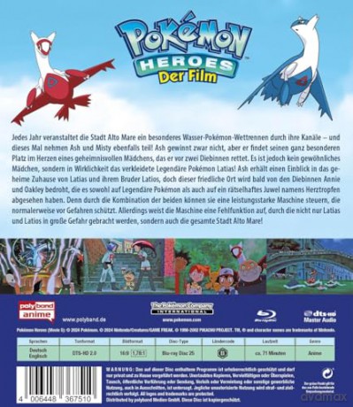 Pokémon Heroes (Pokémon: Bohaterowie) [Blu-Ray]