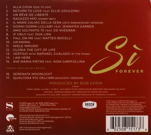 Andrea Bocelli: Si Forever [CD]