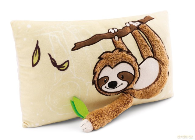 Cushion sloth Slobby 43x25cm GREEN