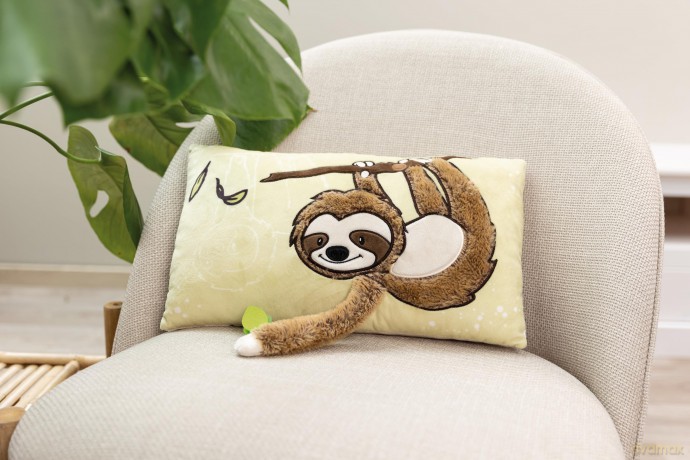 Cushion sloth Slobby 43x25cm GREEN