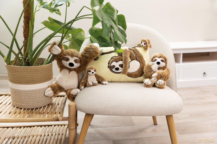 Cushion sloth Slobby 43x25cm GREEN