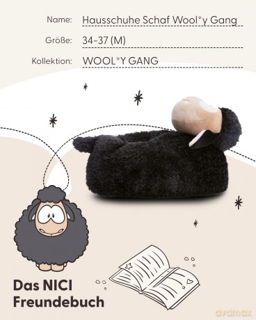 Slippers sheep Wool*y Gang size 38-41 (L) GREEN