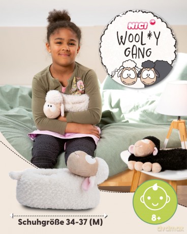 Slippers sheep Wool*y Gang size 38-41 (L) GREEN