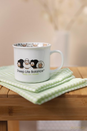 NICI Kubek Wool*y Gang 400ml porcelana 9,5x9cm
