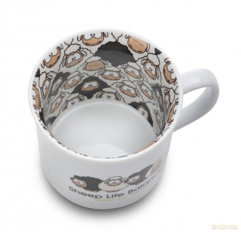 NICI Kubek Wool*y Gang 400ml porcelana 9,5x9cm