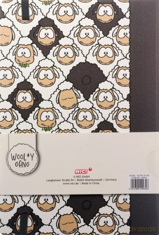 NICI Notes Wool*y Gang A5 64k. ruled 80g