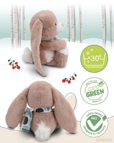 NICI Przytulanka Króliczek Fjella 50cm GREEN
