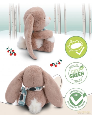 Soft toy bunny Fjella 75cm dangling GREEN