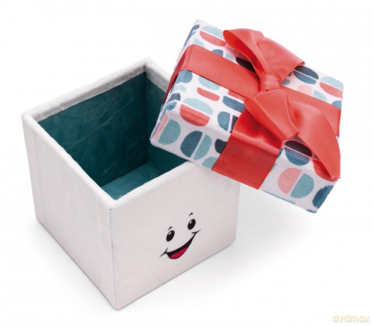 Gift box Dreamy Winter plush 11x11x11cm GREEN