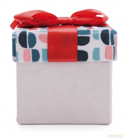 Gift box Dreamy Winter plush 11x11x11cm GREEN