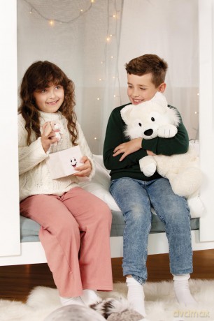 Gift box Dreamy Winter plush 11x11x11cm GREEN