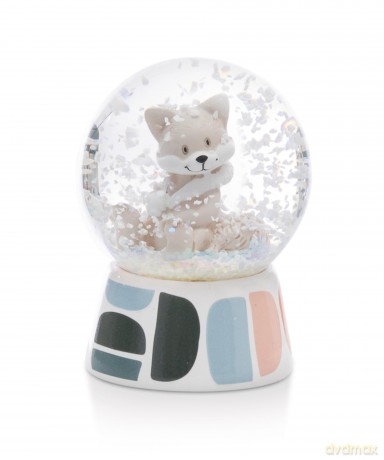 NICI Kula śnieżna lis polarny Vanja 6.5cm