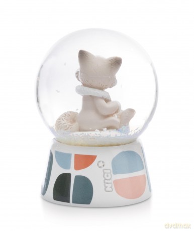 NICI Kula śnieżna lis polarny Vanja 6.5cm