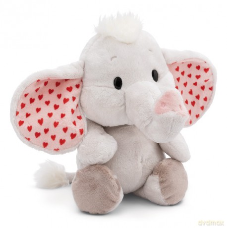 NICI Przytulanka Love słonik jasno szary 32cm