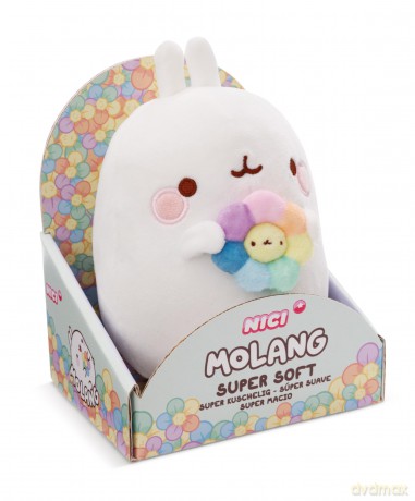 Soft toy MOLANG with rainbow flower 48cm